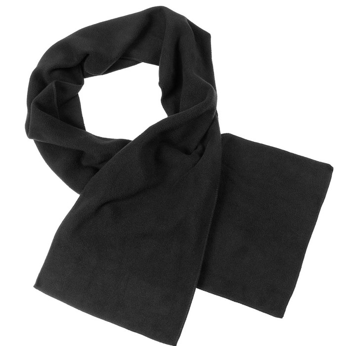 Fox Outdoor Fleece-Schal, schwarz, Winterschal, 160x25 cm